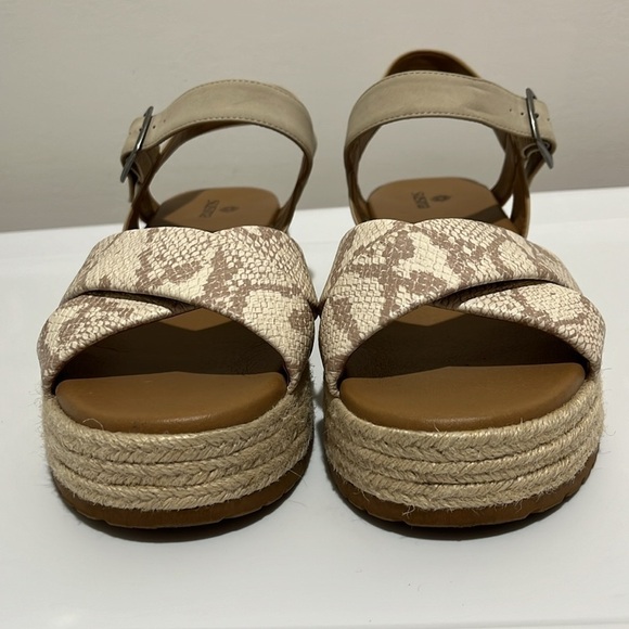 Susina Marli Strappy Espadrille Flatform Sandal Snakeskin Print Women's Size 10 - Picture 7 of 14